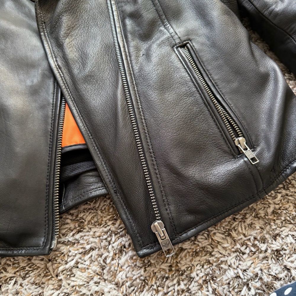 Milwaukee Leather MLM1515 Men's Classic Beltless Black Motorcycle Jacket Size M - Picture 3 of 14